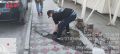 В Центральном округе в выходные провели текущий ремонт тротуаров