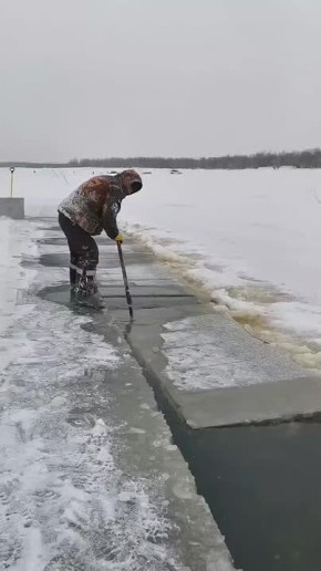 Сезон заготовки льда начался