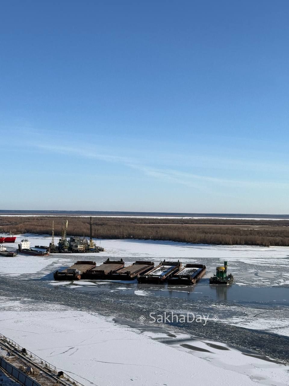 Сегодня на переправе. #дляsakhaday Сегодня на переправе. #дляsakhaday