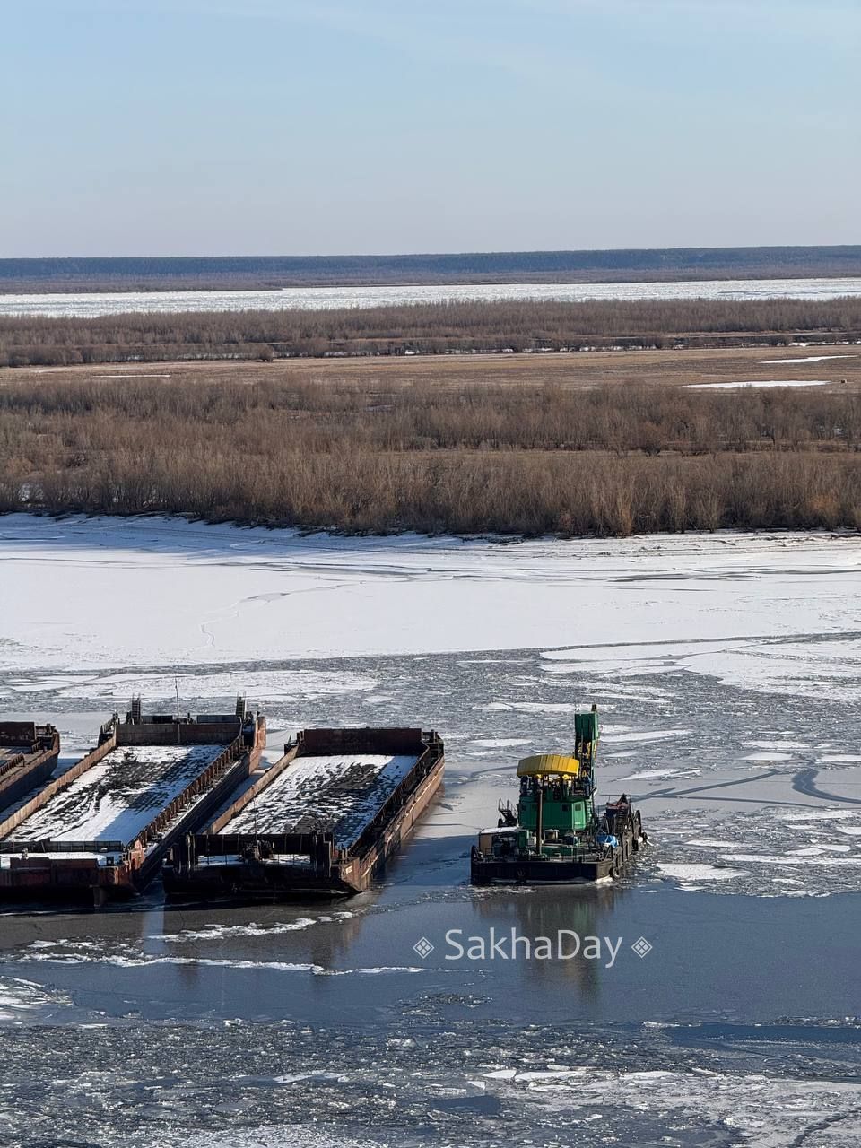 Сегодня на переправе. #дляsakhaday Сегодня на переправе. #дляsakhaday