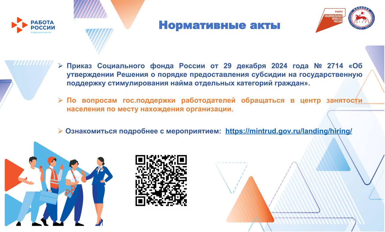 Государственная поддержка стимулирования найма отдельных категорий граждан Государственная поддержка стимулирования найма отдельных категорий граждан