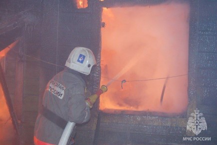 Здание администрации горело в селе Соморсун