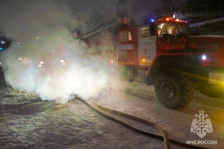 Пожар произошел в жилом доме в Якутске