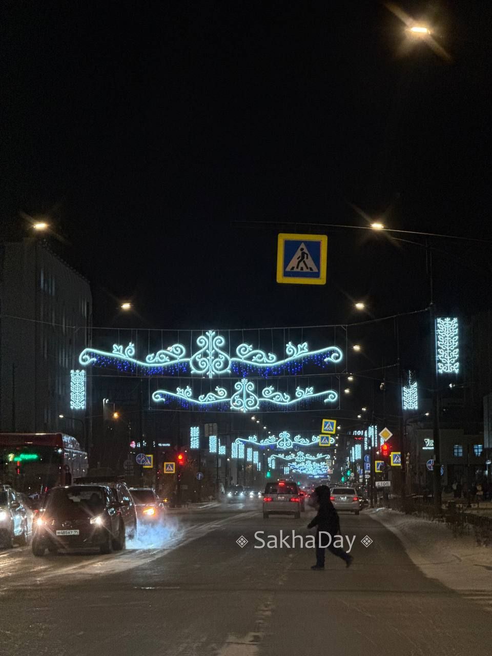 В Якутске включили подсветку В Якутске включили подсветку