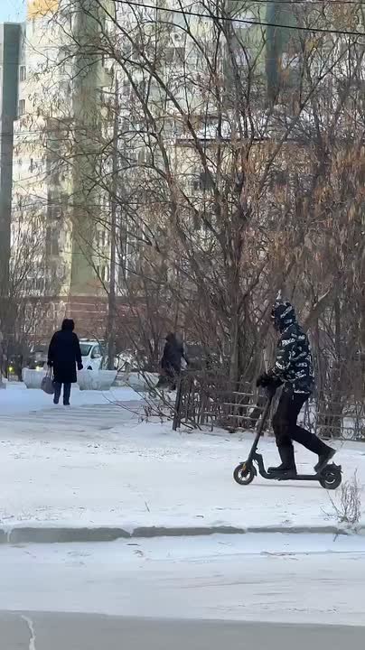 Якутский all-season - самокат круглый год