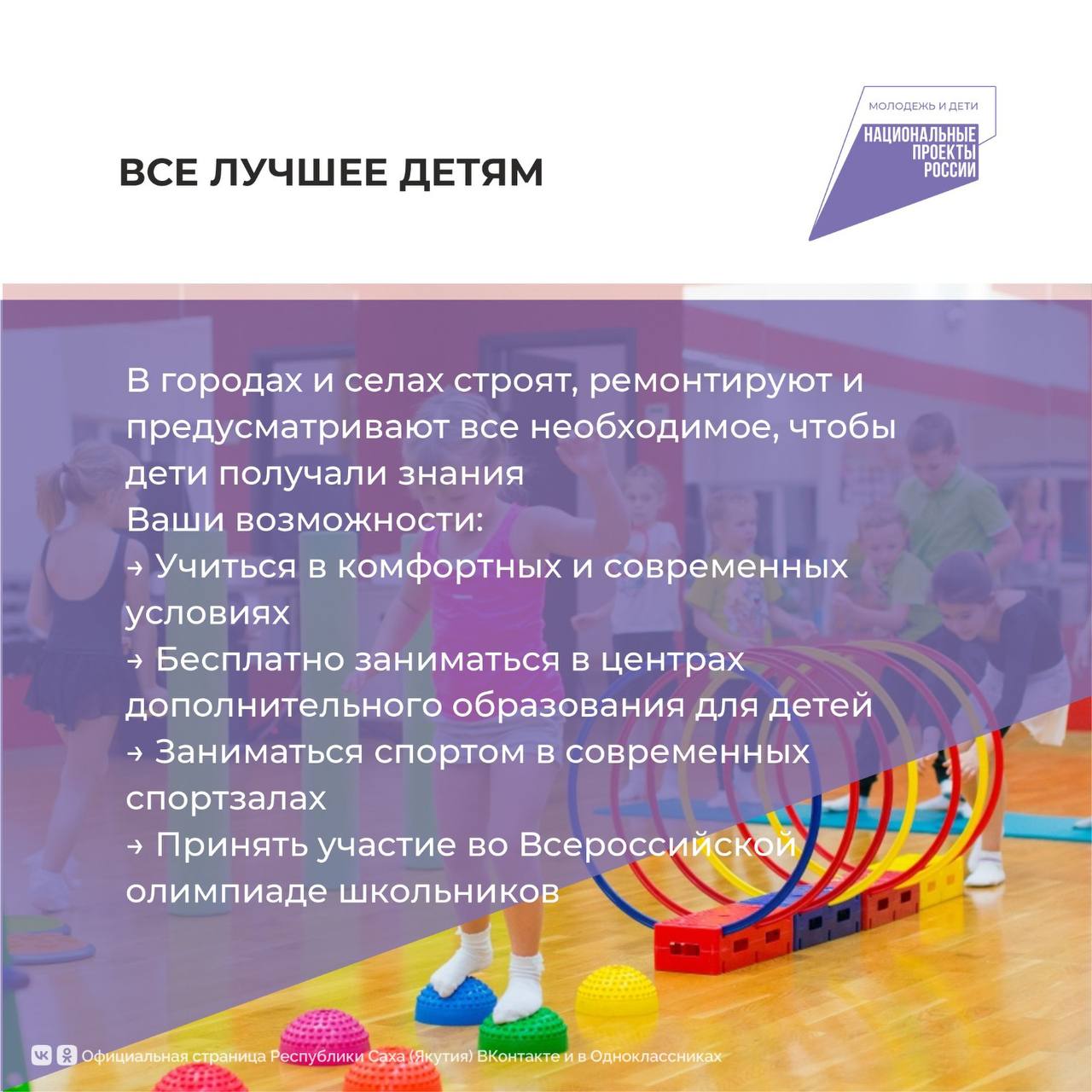 Сегодня в рубрике #НациональныепроектыРоссии предлагаем подробнее познакомиться с национальным проектом «Молодежь и дети» Сегодня в рубрике #НациональныепроектыРоссии предлагаем подробнее познакомиться с национальным проектом «Молодежь и дети»