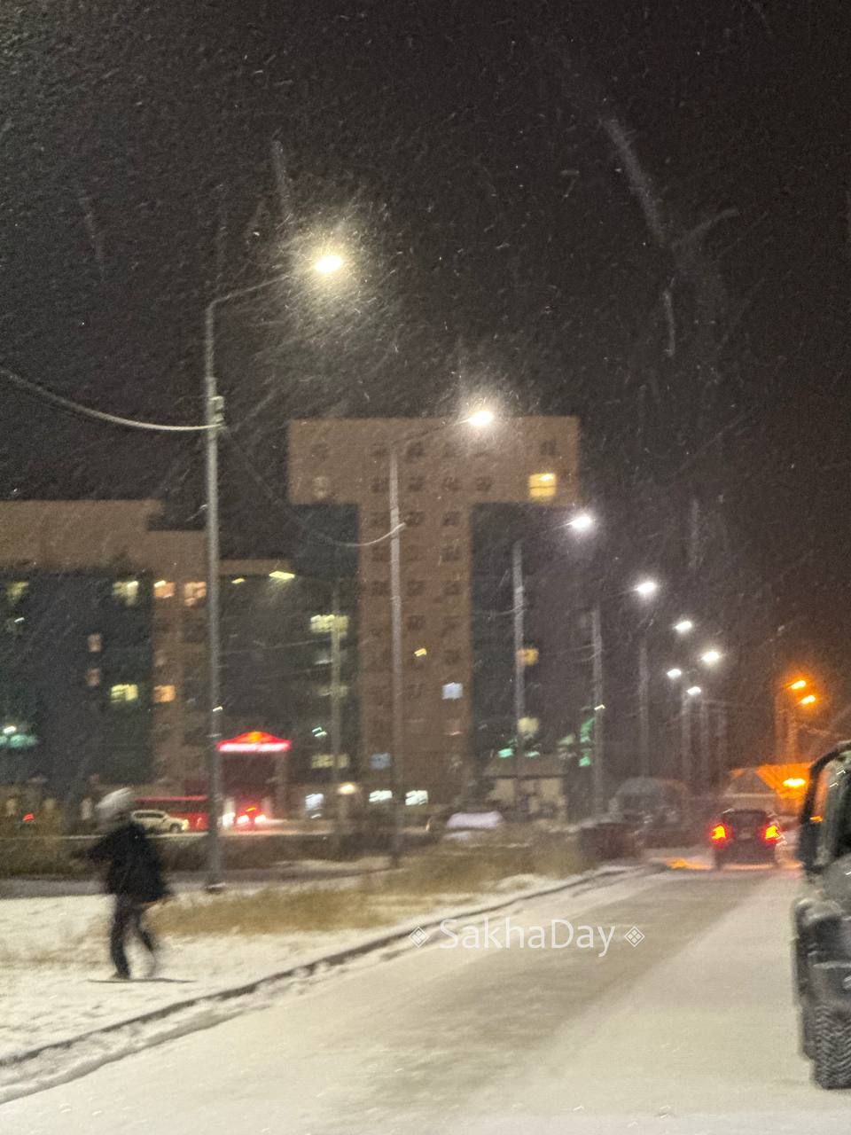 Снегопад в Якутске. SD Новости Якутии | Сообщить новость | ВК/MAX Снегопад в Якутске. SD Новости Якутии | Сообщить новость | ВК/MAX