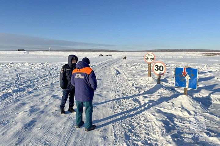 Ледовая переправа открылась в Оленекском районе