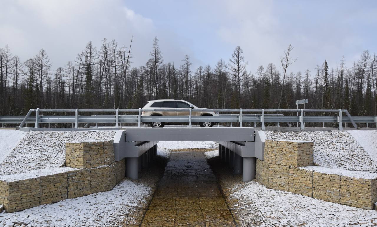 Два моста открыли после ремонта на трассе «Лена» Два моста открыли после ремонта на трассе «Лена»