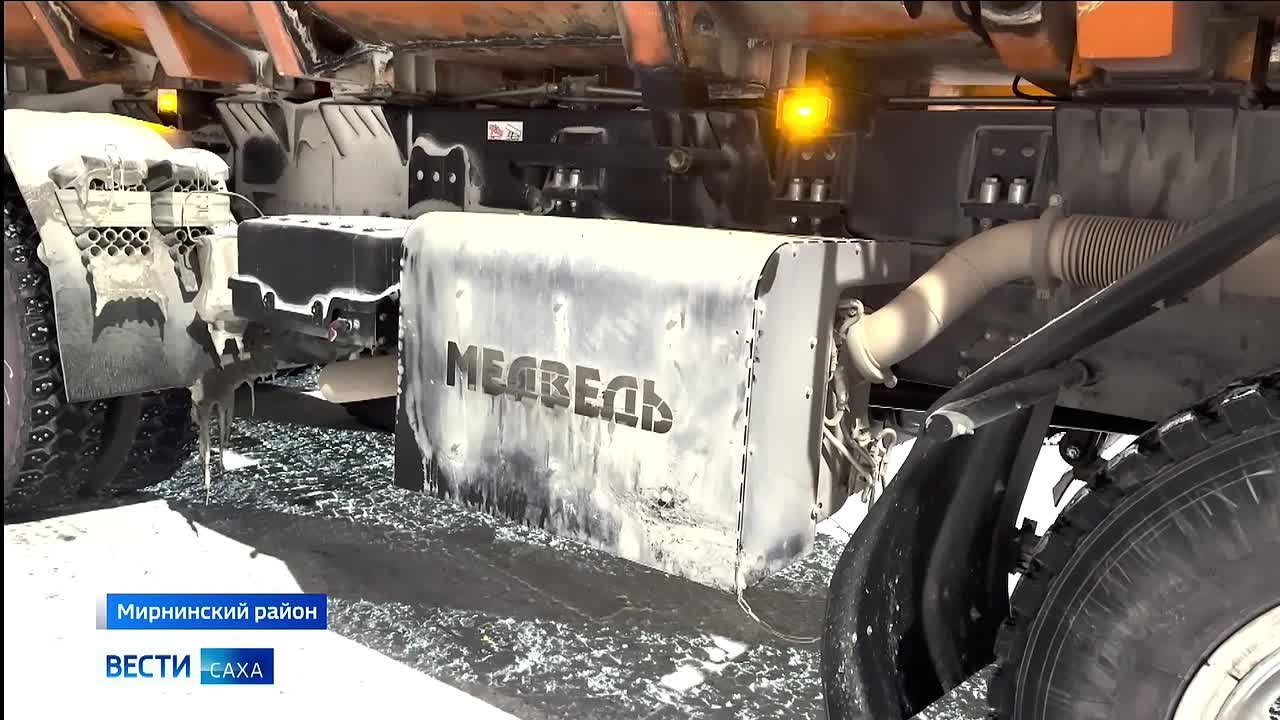 На Удачнинском горно-обогатительном комбинате проходит испытания новый мощный автопоезд