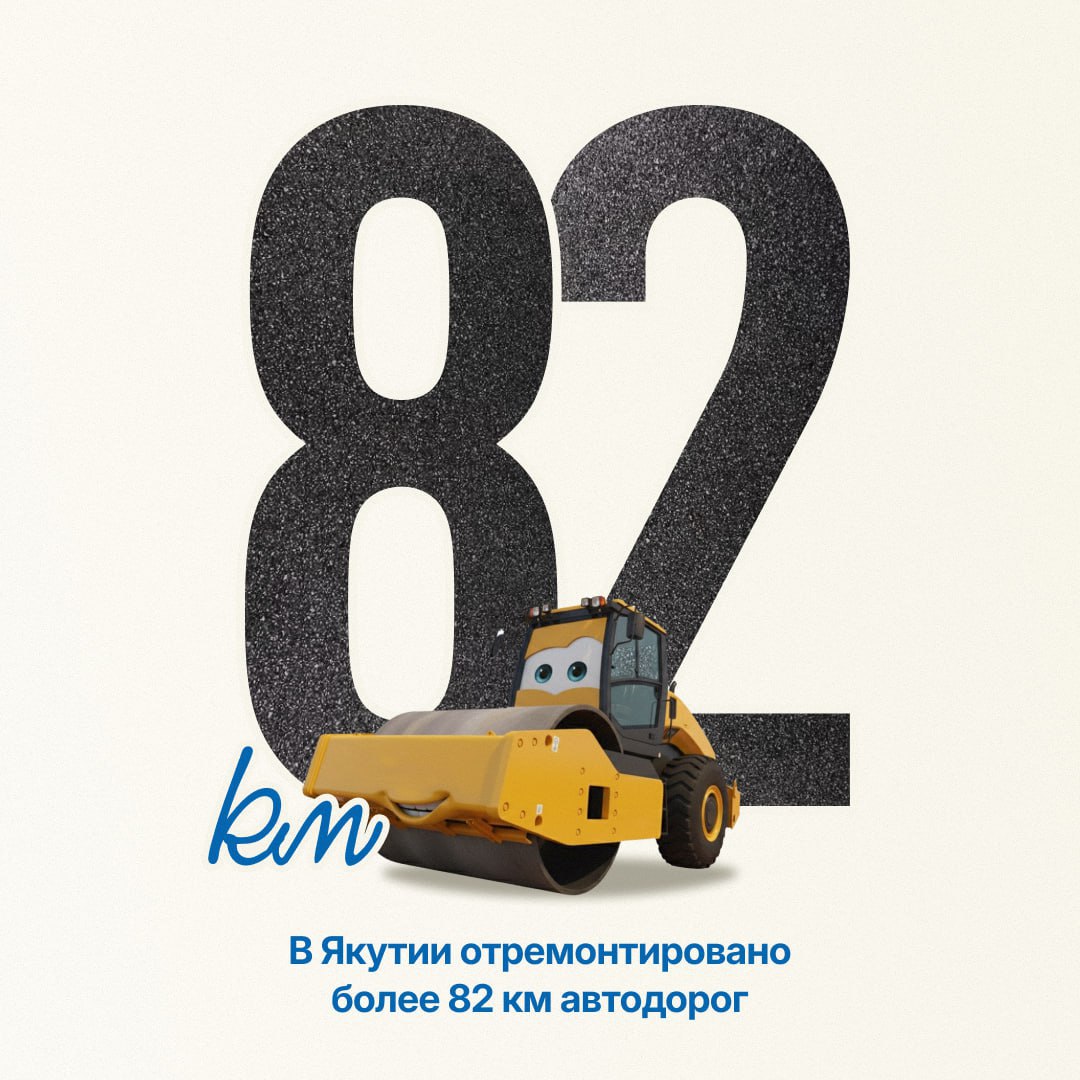 Якутия перевыполнила целевой показатель по ремонту дорог в 2025 году