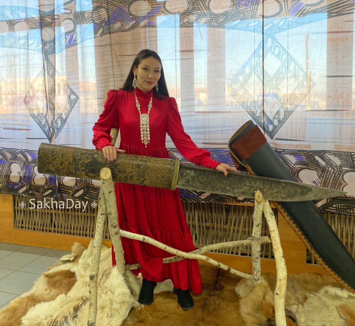 В Таттинском улусе хранится самый большой якутский нож в мире