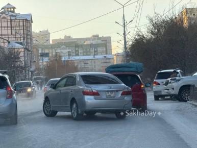 ДТП на Ф. Попова. #дляsakhaday