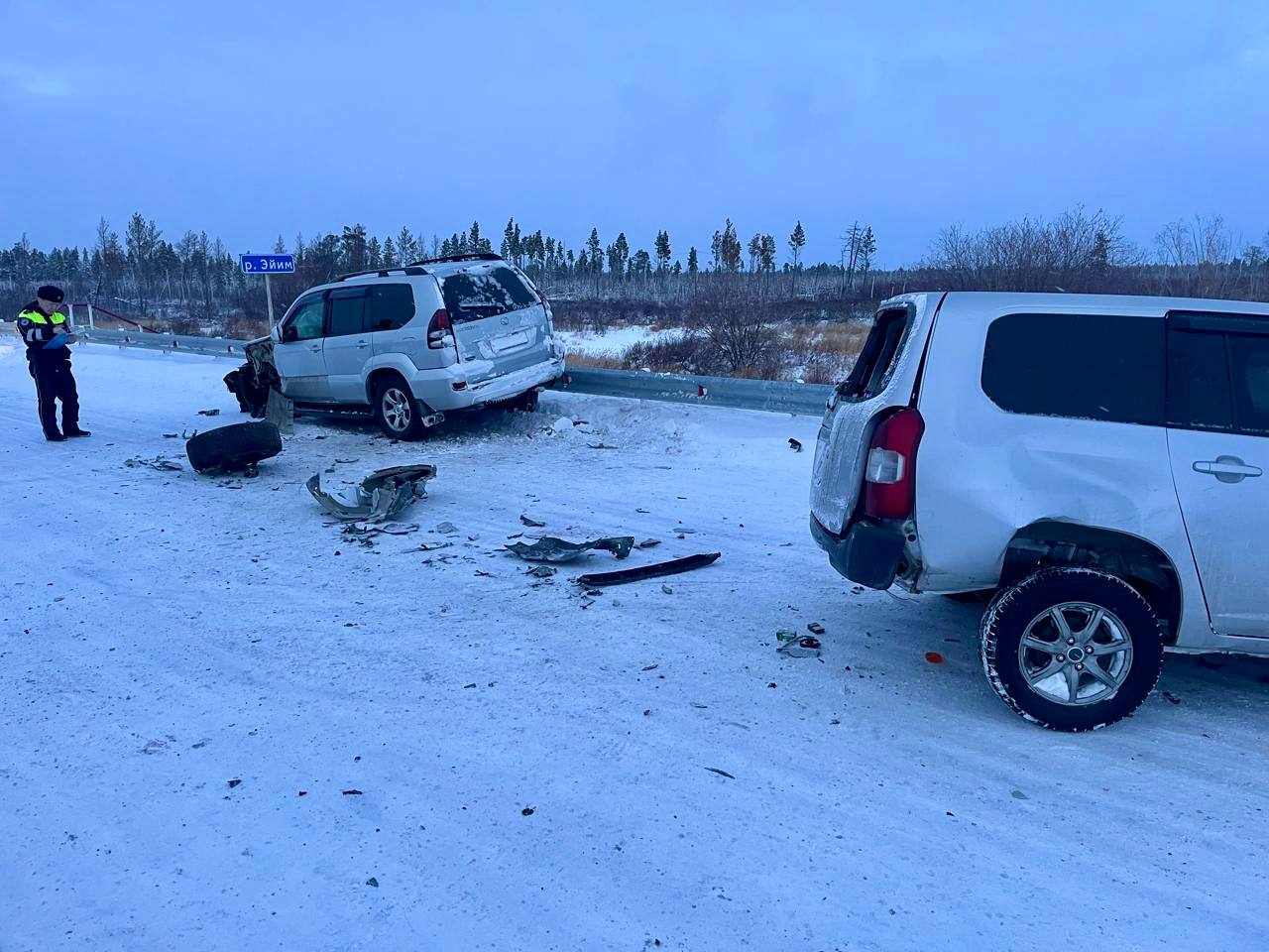 У местности реки "Эйим" Вилюйского района произошло ДТП