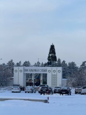 Елочка в парке почти готова