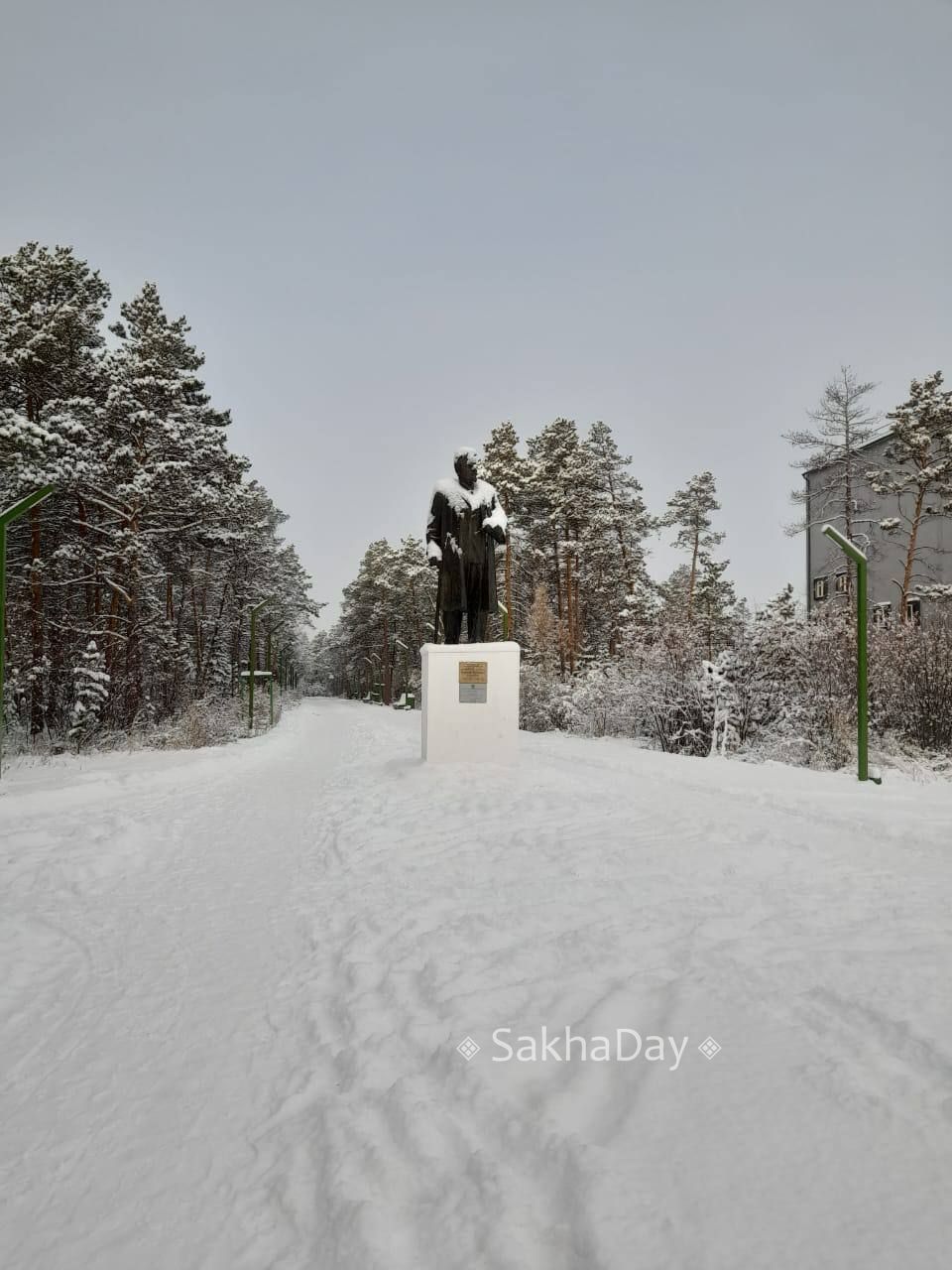 Сегодня потеплело -13! Самое время для прогулок в парке