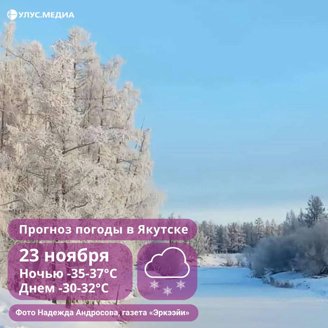 От -8 до -50 градусов: о погоде в Якутии 23 ноября