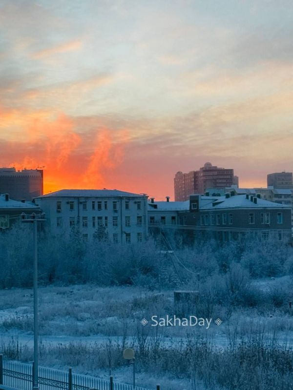 Поздний и красивый рассвет