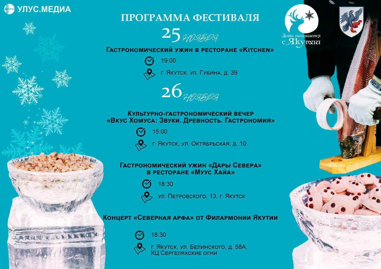 «Зима начинается с Якутии» — полная программа праздника «Зима начинается с Якутии» — полная программа праздника