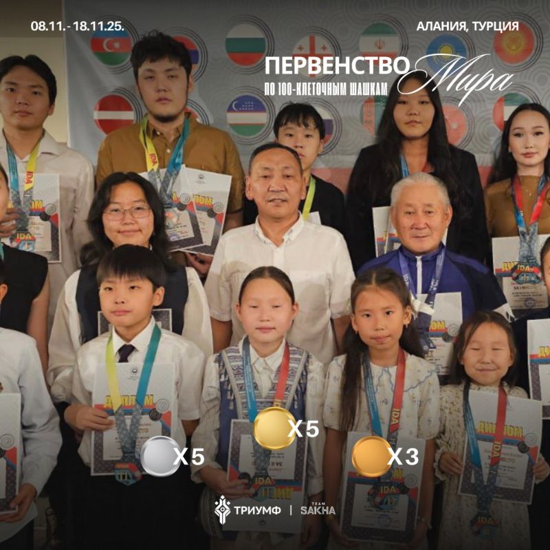 Блестящие результаты якутских шашистов на мировых турнирах в Турции!