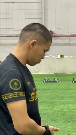 В седьмой группе лучников лучший результат у Роберта Тарабукина - 15 очков