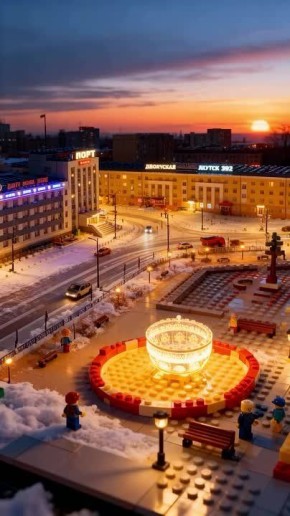 1 декабря - сегодня засверкает огнями ёлка на главной площади столицы Якутии