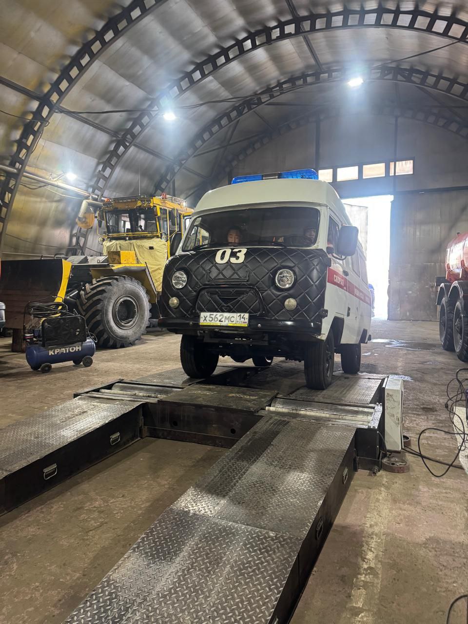 Работа выездного техосмотра в северных и арктических районах Работа выездного техосмотра в северных и арктических районах