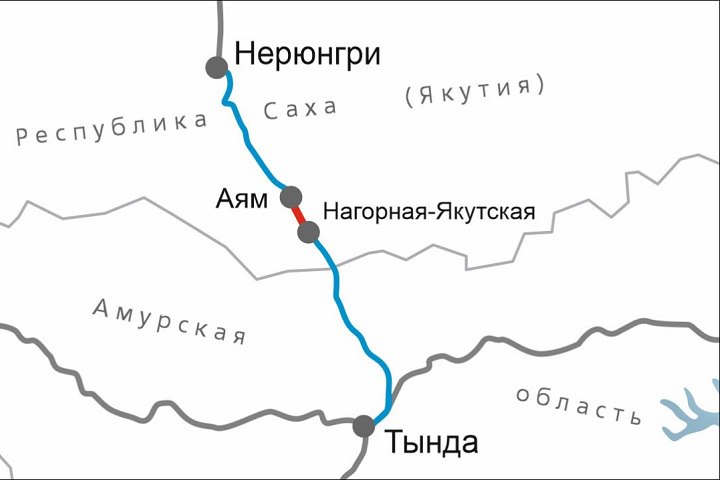 Двухпутный участок на перегоне Аям - Нагорная-Якутская открыли в Якутии