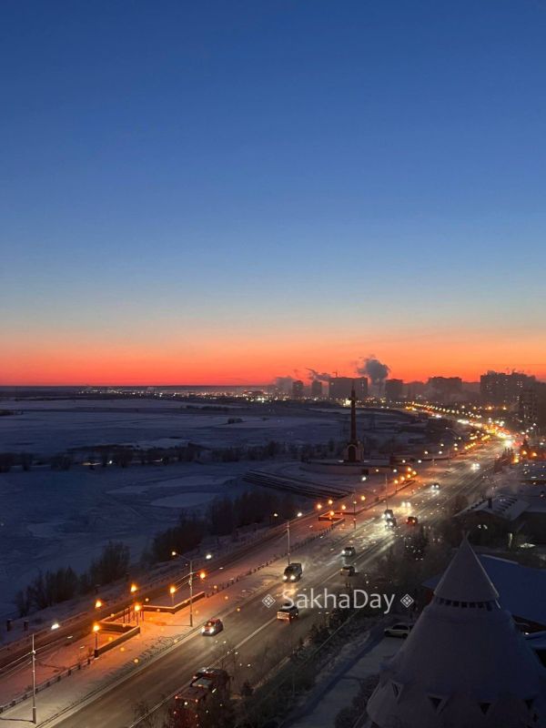 Закат сегодня. Фото подписчицы Елены