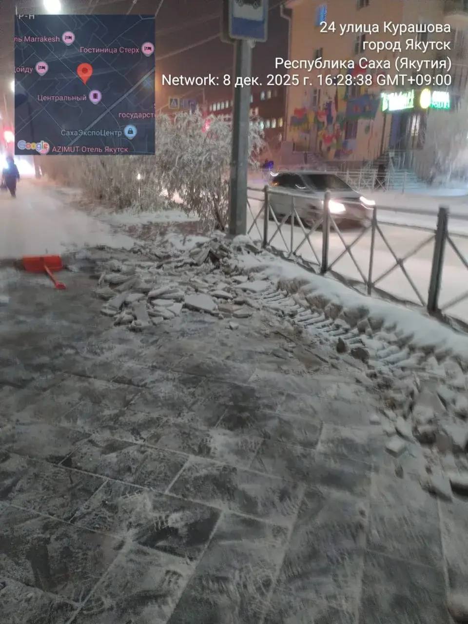 Очистка и вывоз снега с тротуаров подрядчиком на территории Центрального округа Очистка и вывоз снега с тротуаров подрядчиком на территории Центрального округа