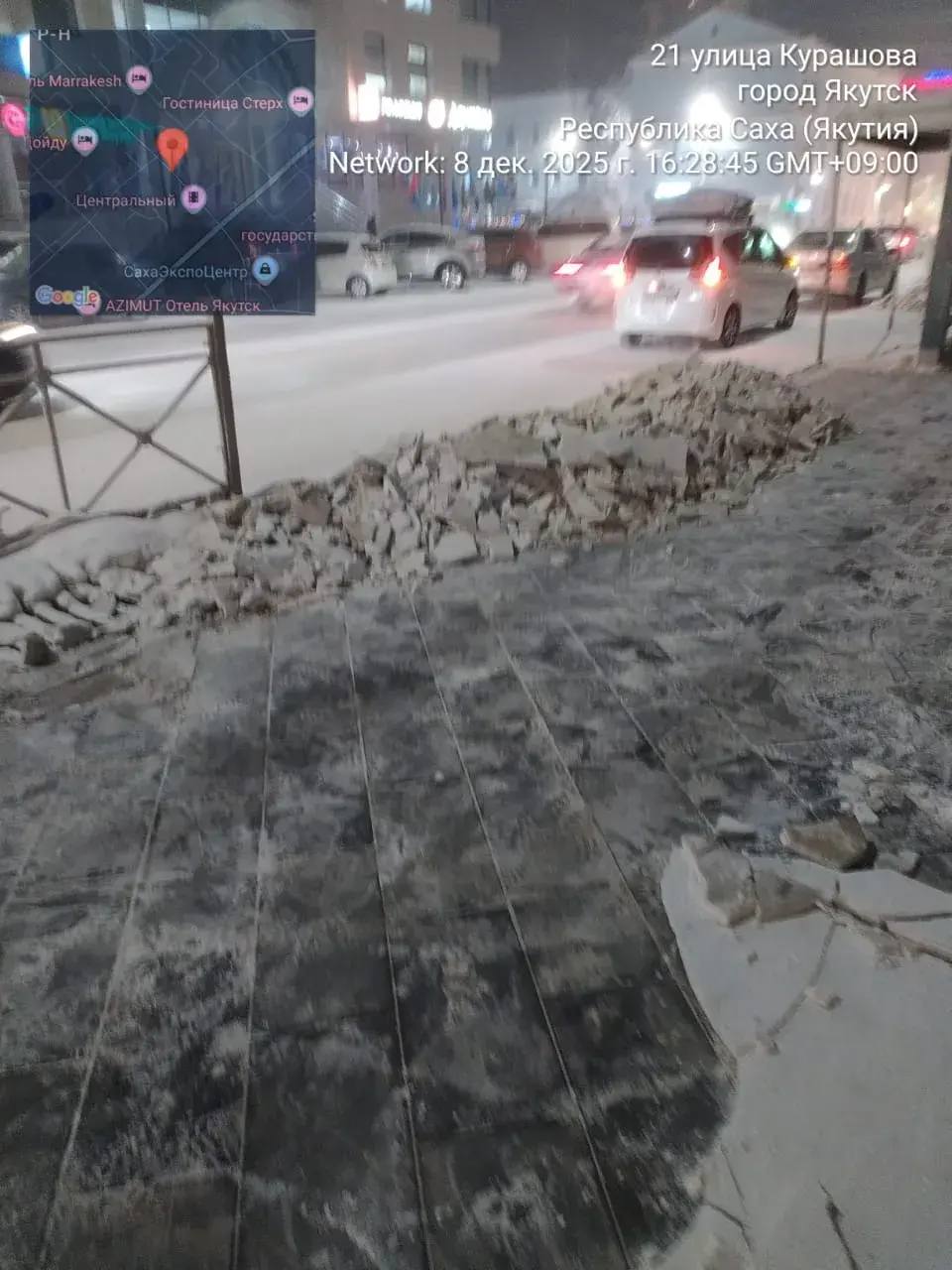 Очистка и вывоз снега с тротуаров подрядчиком на территории Центрального округа Очистка и вывоз снега с тротуаров подрядчиком на территории Центрального округа