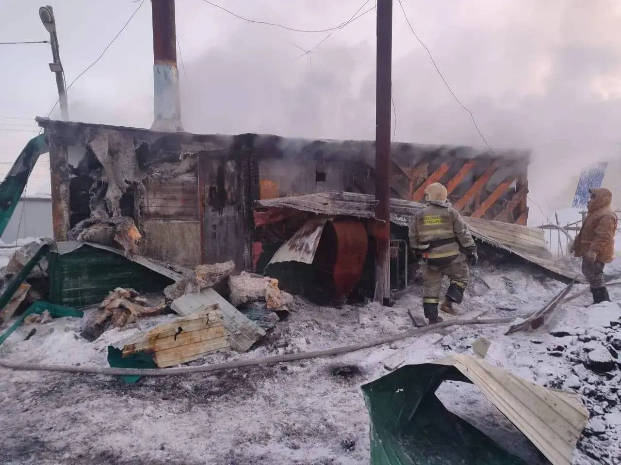 Пожар в котельной в Нюрбинском районе Пожар в котельной в Нюрбинском районе