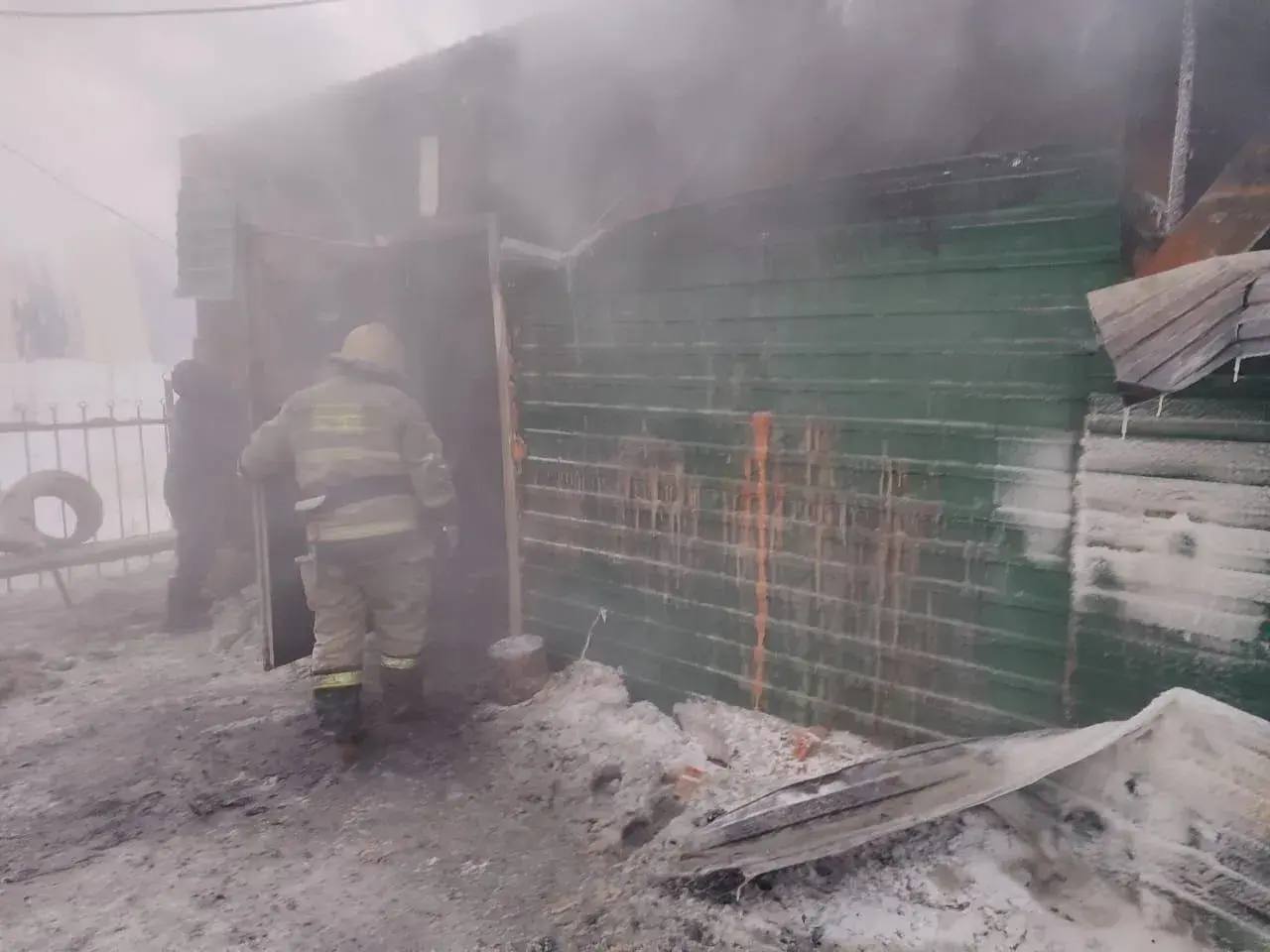 В Нюрбинском районе загорелась котельная