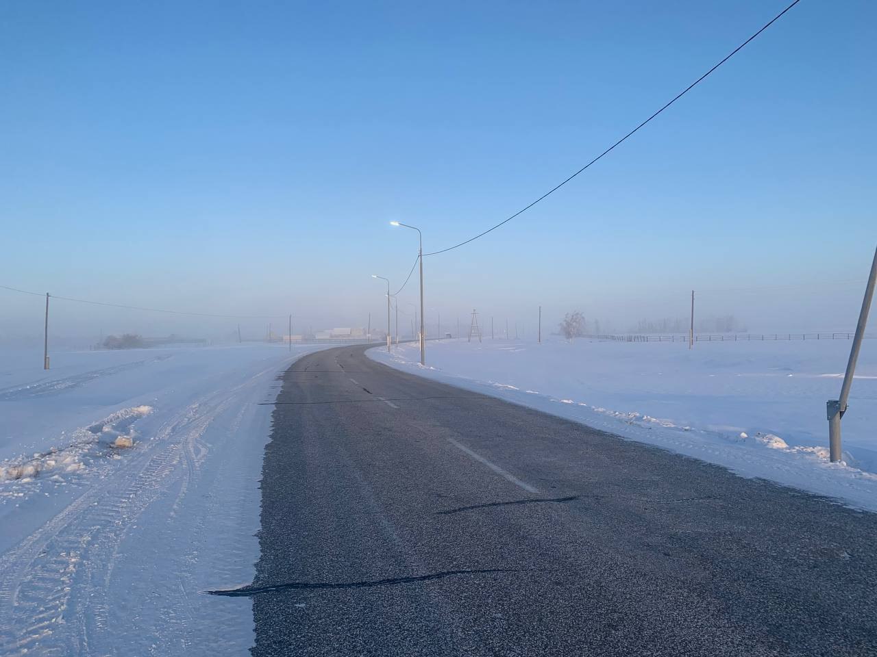 В селах Намского улуса подключили освещение на дорогах