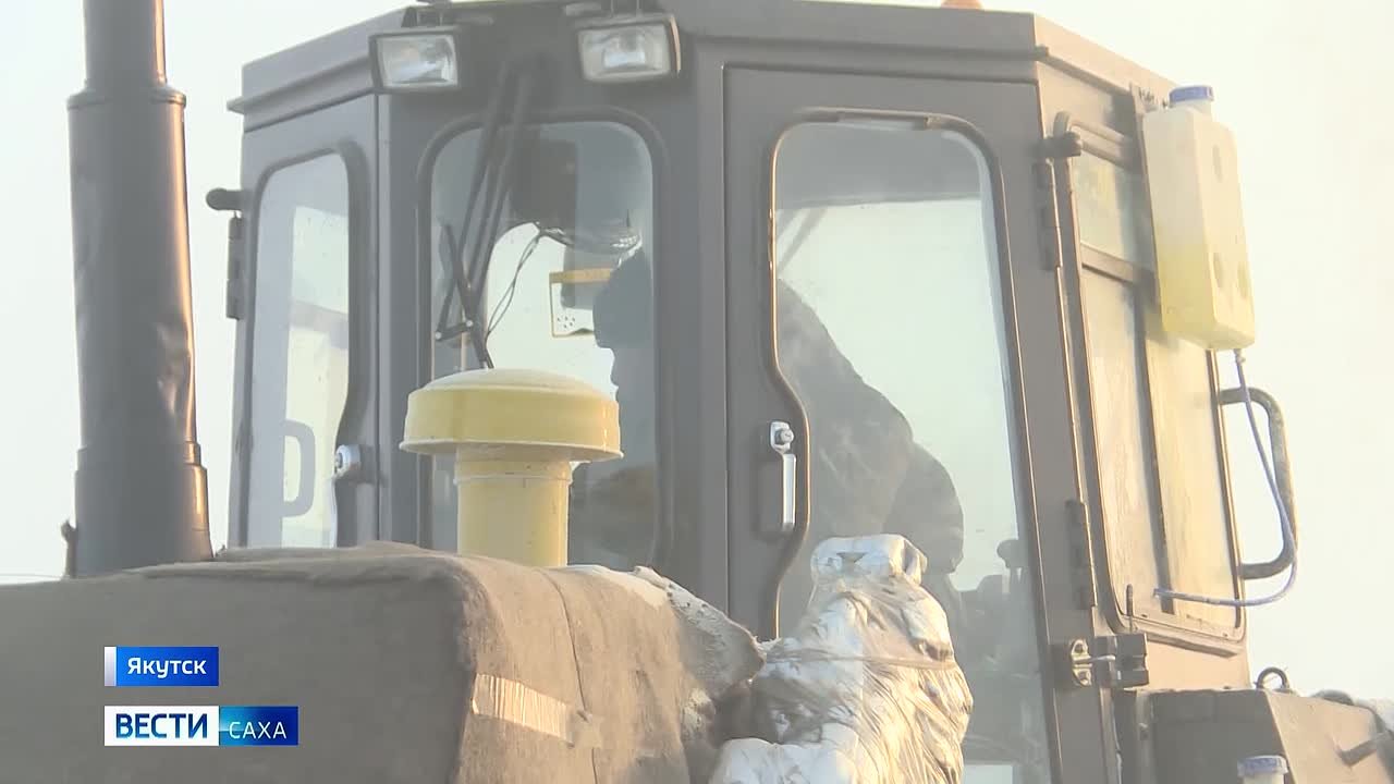 Строительство Ленского моста в Якутии продолжается несмотря на экстремальные морозы