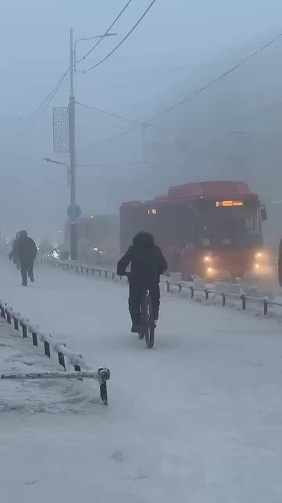 Веллеры на улицах Якутска даже в -50 градусов