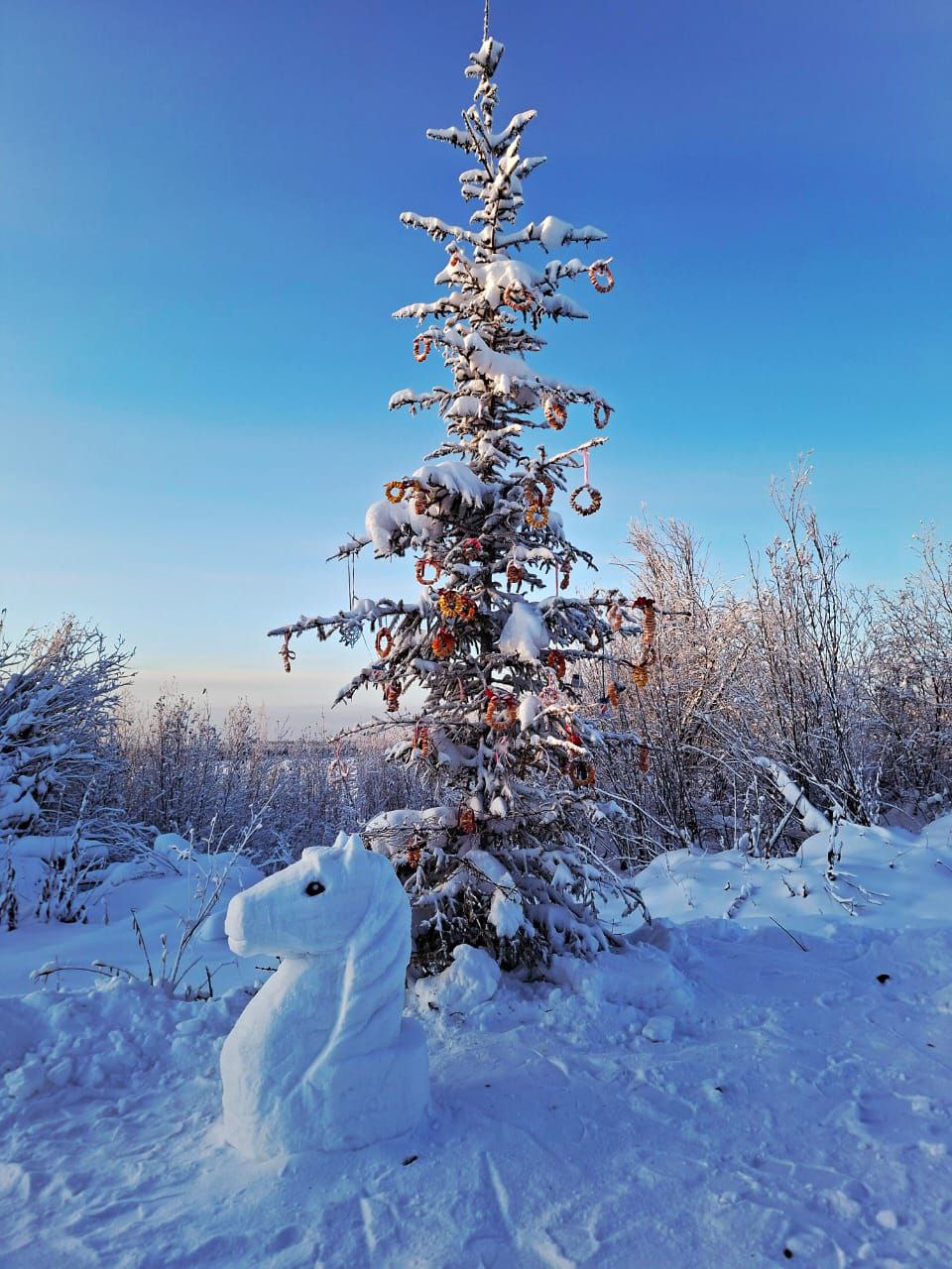 Лошадка Кыыдаана и шахматный конь у ёлки с экологичными игрушками от любительниц скандинавской ходьбы Хандыги Лошадка Кыыдаана и шахматный конь у ёлки с экологичными игрушками от любительниц скандинавской ходьбы Хандыги