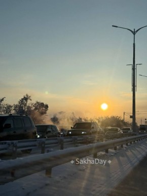 Пробка в сторону аэропорта #дляsakhaday