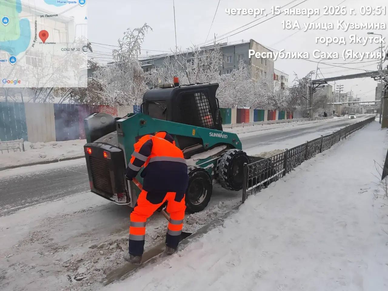 Кадры проводимых работ подрядной организацией АО «Якутдорстрой» Кадры проводимых работ подрядной организацией АО «Якутдорстрой»