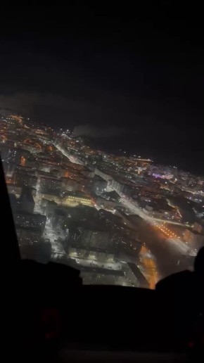 Огни большого Якутска: бортмеханик Ми-8 Радомир Егоров поделился видом из вертолёта