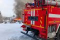 Баня полностью сгорела в Алдане