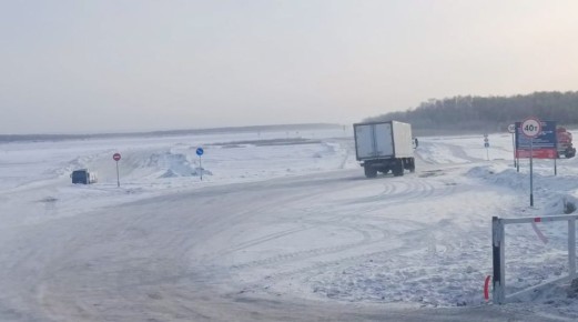 Увеличена грузоподъёмность главных ледовых переправ на реке Лене