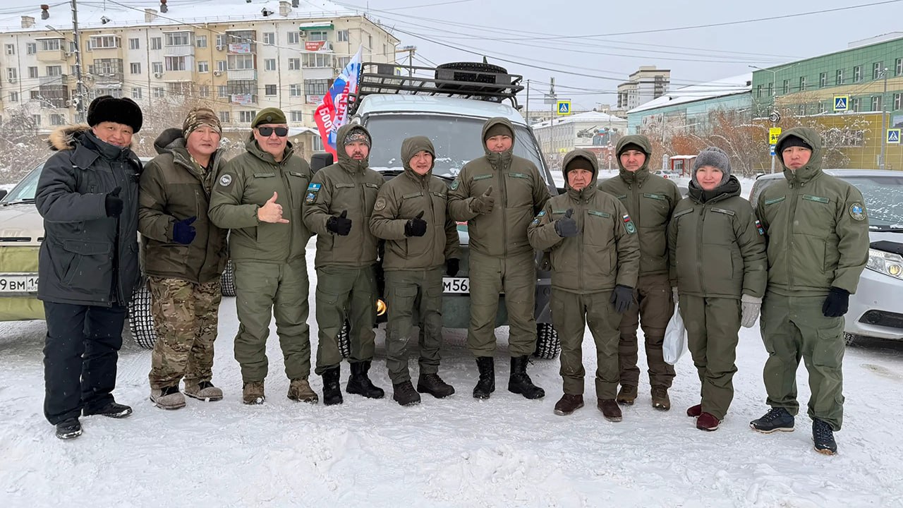 Ветераны СВО и сотрудники Центра "ВОИН" отправились в автопробег Якутск — Нижняя Колыма