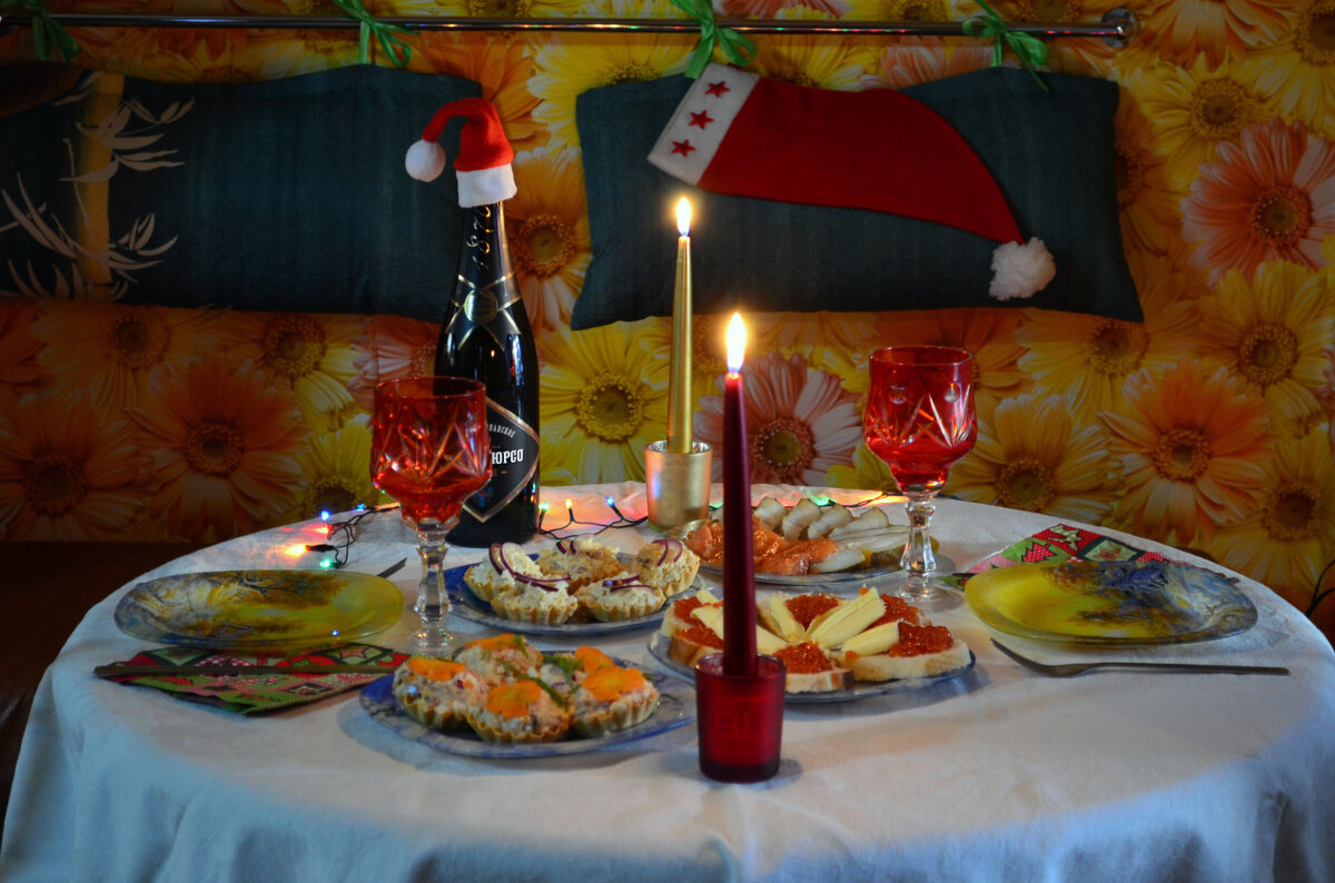 Нежный вечер: Рождество для двоих с изысканными блюдами