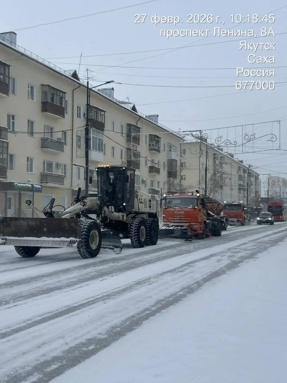 Кадры работ по срезке осевой ул. Орджоникидзе, ул. Петровского