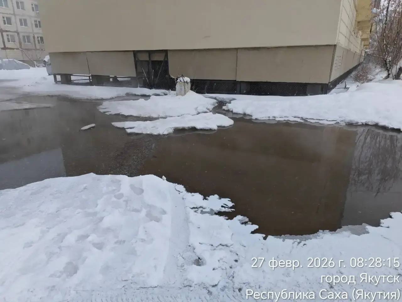 Сегодня в ходе обхода территории Центрального округа на предмет санитарного состояния специалистами выявлена авария на инженерных сетях торгового центра "Кэскил", расположенного по адресу ул. Курашова, 8 Сегодня в ходе обхода территории Центрального округа на предмет санитарного состояния специалистами выявлена авария на инженерных сетях торгового центра "Кэскил", расположенного по адресу ул. Курашова, 8