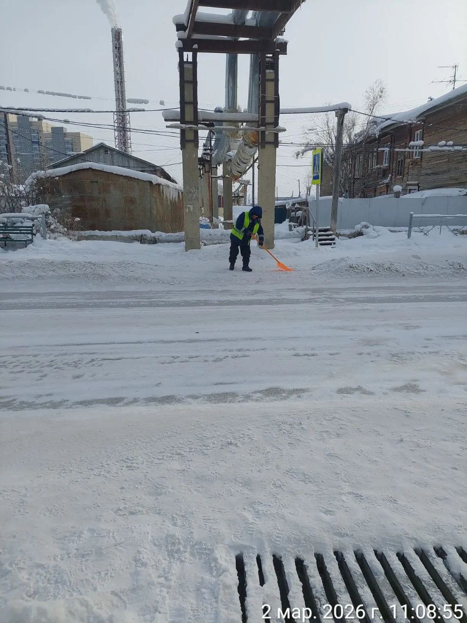 Сегодня наши дворники выполнили очередной комплекс работ по благоустройству территории Сайсарского округа: