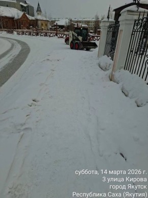 На территории Центрального округа подрядчиком проведены работы по уборке и вывозу снега