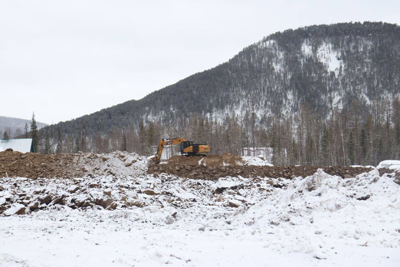 Школа-сад в селе Тяня: как продвигается стройка Школа-сад в селе Тяня: как продвигается стройка