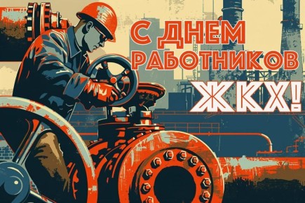 Дорогие друзья!. От всей души поздравляю вас с Днём работников жилищнокоммунального хозяйства!